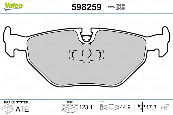 Valeo Remblokset 598259