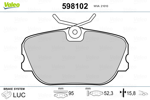 Valeo Remblokset 598102