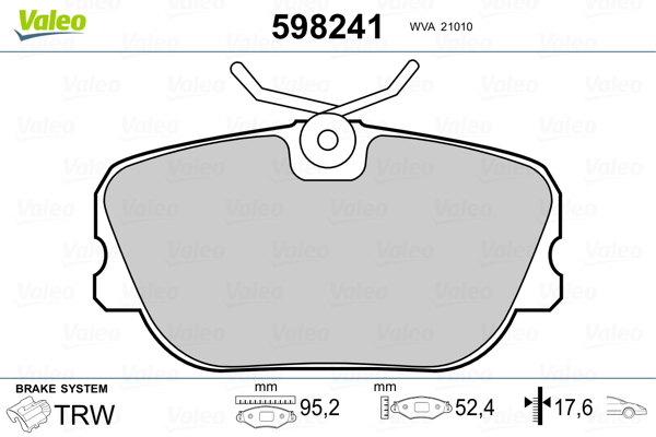 Valeo Remblokset 598241