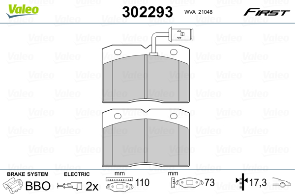 Valeo Remblokset 302293