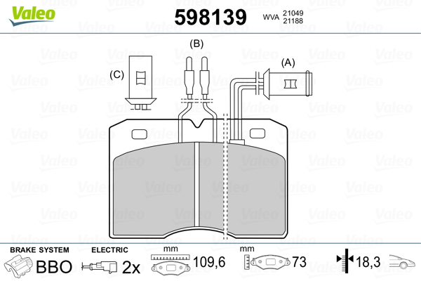 Valeo Remblokset 598139