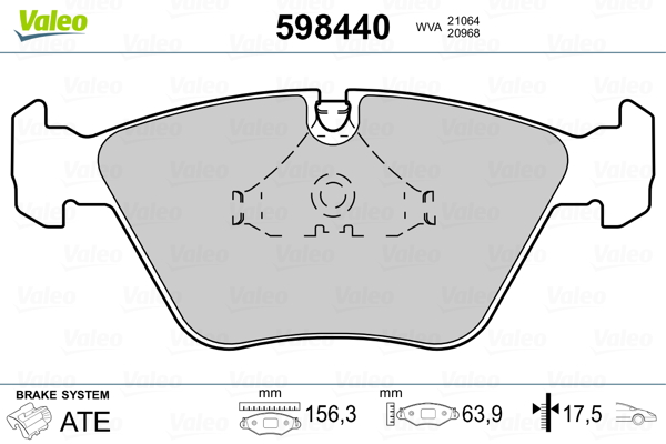 Valeo Remblokset 598440