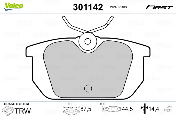 Valeo Remblokset 301142