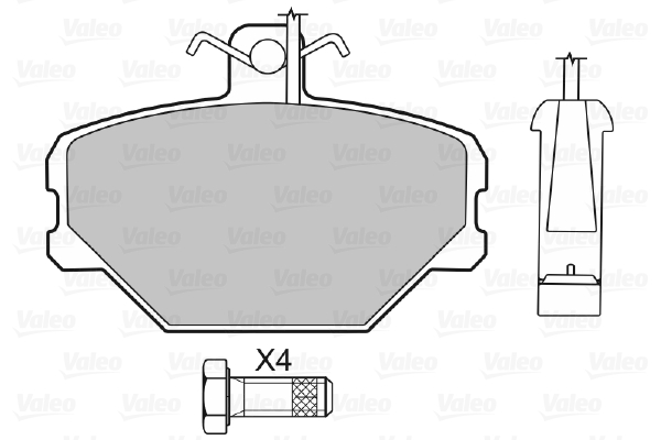 Valeo Remblokset 598095