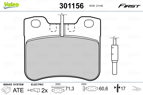 Valeo Remblokset 301156