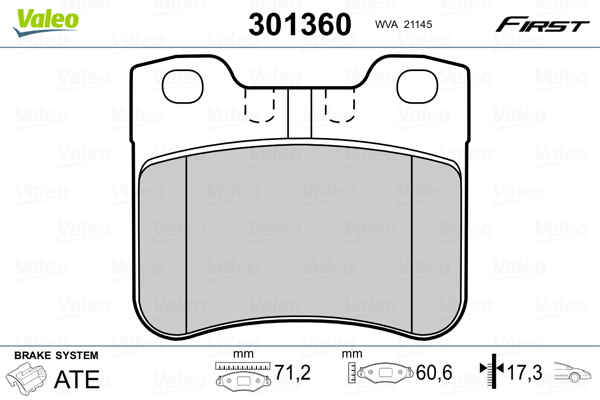 Remblokset Valeo 301360