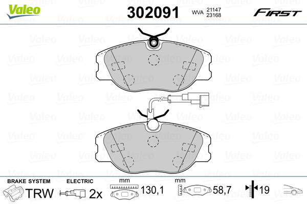 Valeo Remblokset 302091