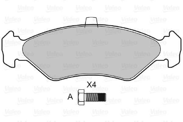 Valeo Remblokset 598043