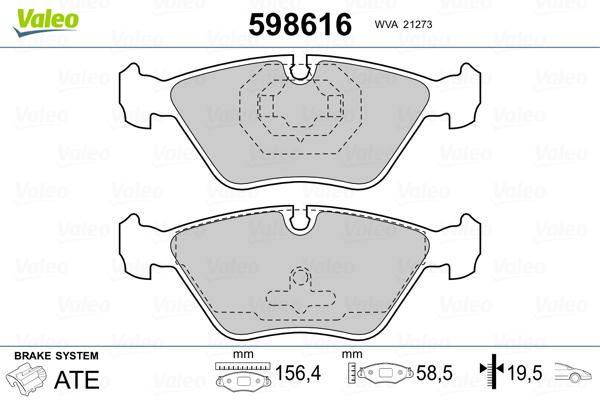 Valeo Remblokset 598616