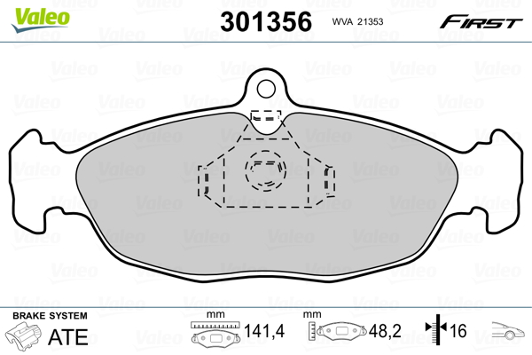 Valeo Remblokset 301356