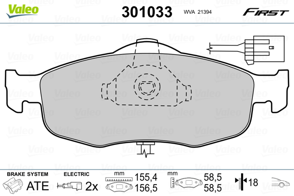 Valeo Remblokset 301033