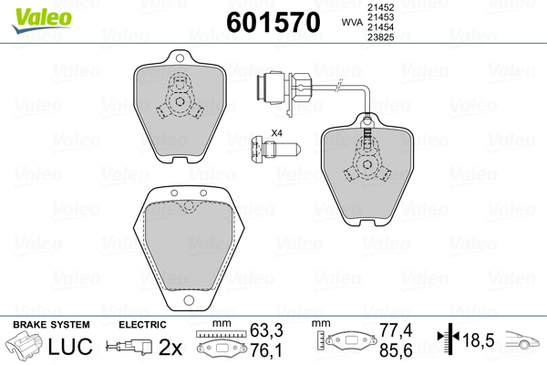 Valeo Remblokset 601570