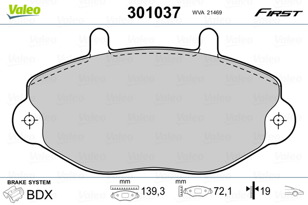 Remblokset Valeo 301037
