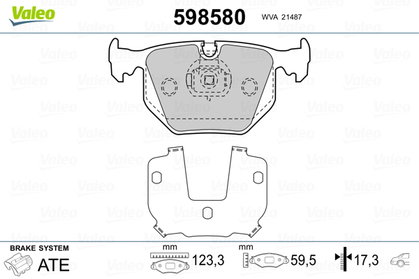 Valeo Remblokset 598580