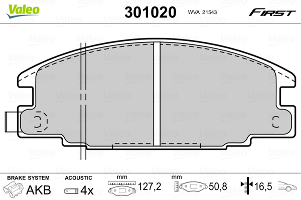 Remblokset Valeo 301020