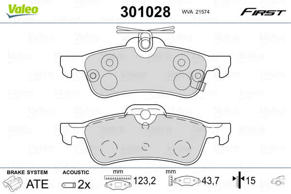 Valeo Remblokset 301028