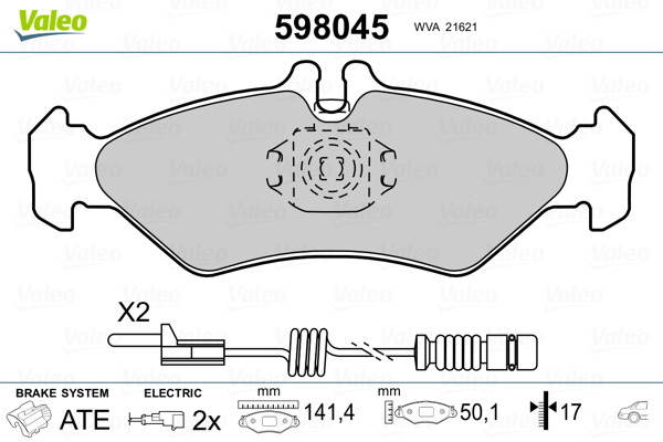 Valeo Remblokset 598045