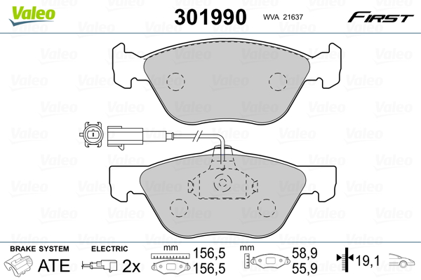 Valeo Remblokset 301990