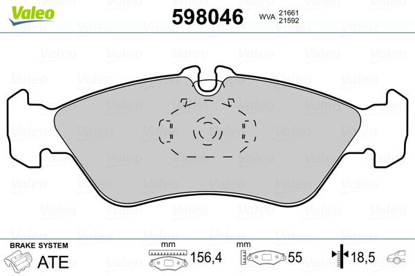 Valeo Remblokset 598046