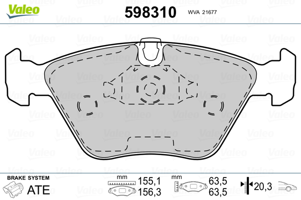 Valeo Remblokset 598310