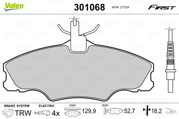 Valeo Remblokset 301068