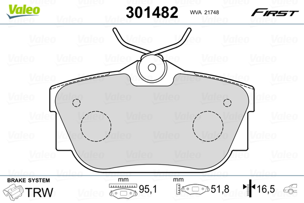 Valeo Remblokset 301482