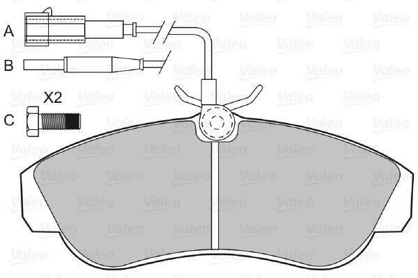 Valeo Remblokset 598800