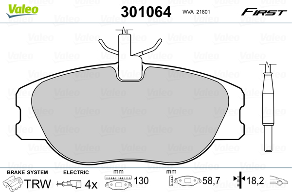 Valeo Remblokset 301064