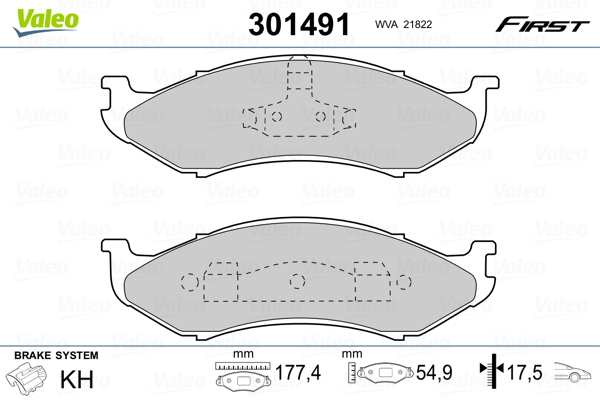 Valeo Remblokset 301491