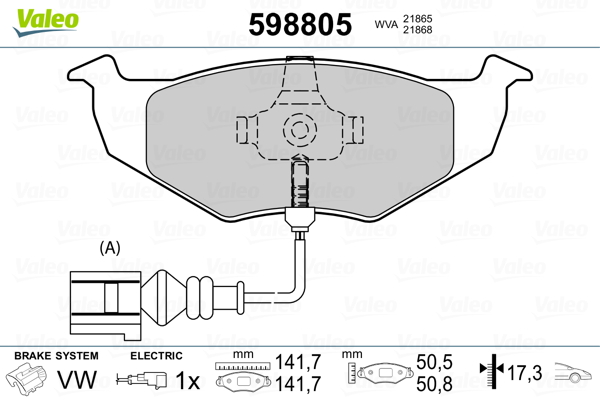 Valeo Remblokset 598805