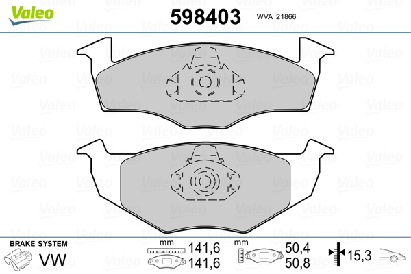 Valeo Remblokset 598403