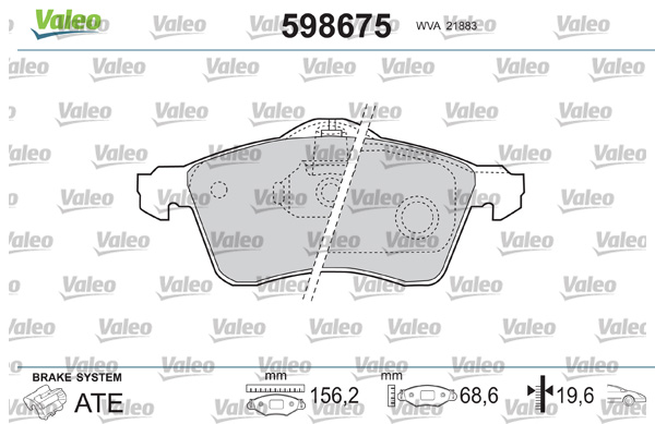 Valeo Remblokset 598675