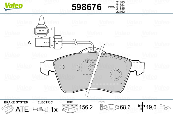 Valeo Remblokset 598676