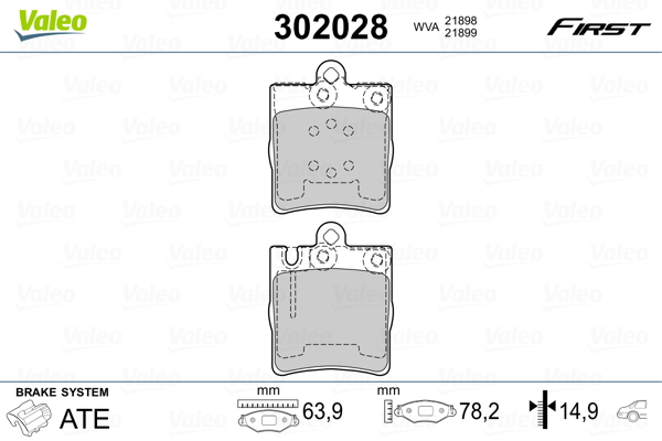 Valeo Remblokset 302028