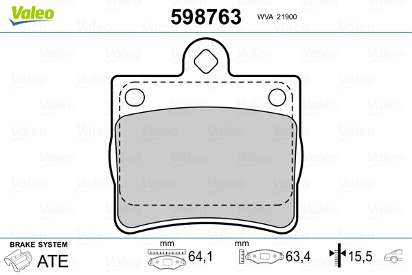 Valeo Remblokset 598763