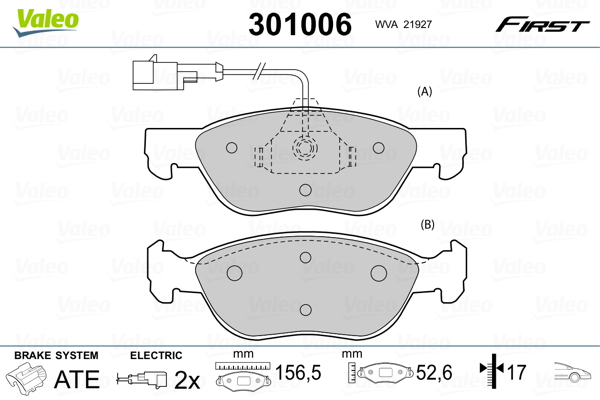 Valeo Remblokset 301006