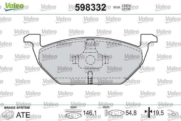 Remblokset Valeo 598332