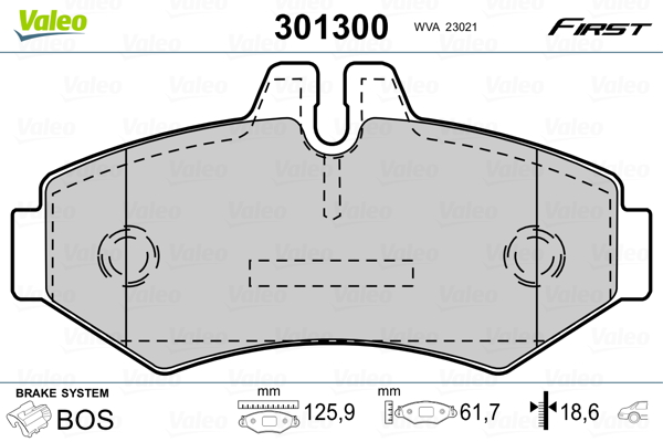 Valeo Remblokset 301300