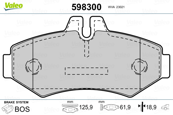 Valeo Remblokset 598300