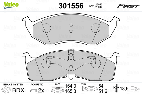 Valeo Remblokset 301556