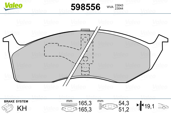 Valeo Remblokset 598556