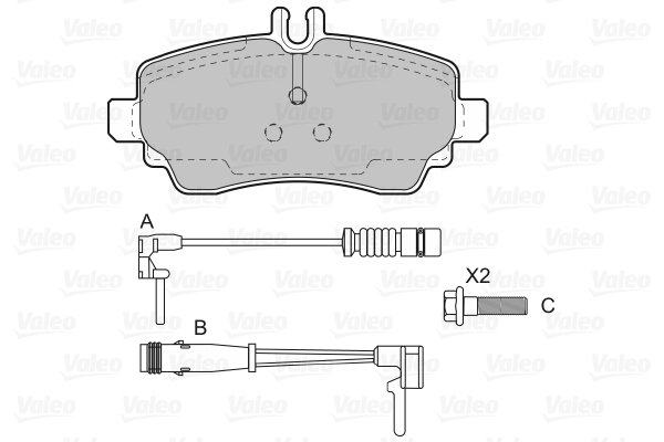 Valeo Remblokset 598582