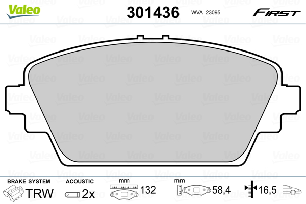 Valeo Remblokset 301436