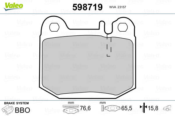 Valeo Remblokset 598719