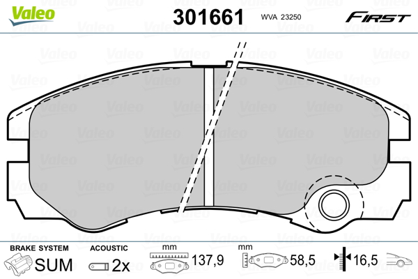 Valeo Remblokset 301661