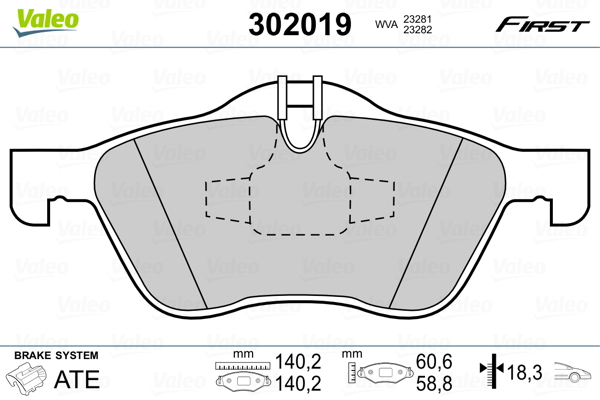 Valeo Remblokset 302019