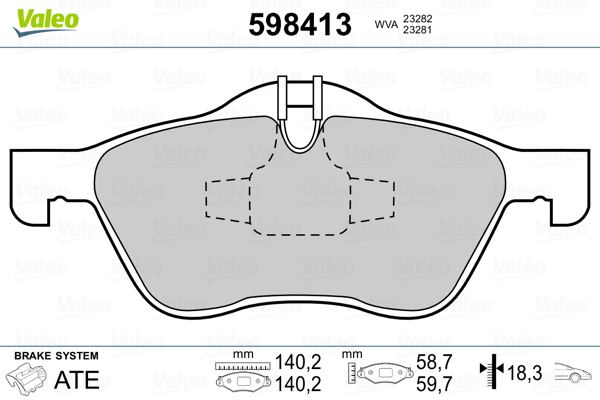 Remblokset Valeo 598413