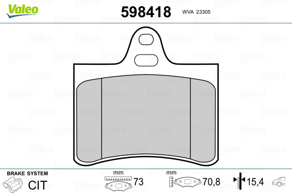 Valeo Remblokset 598418