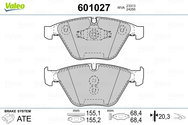 Valeo Remblokset 601027
