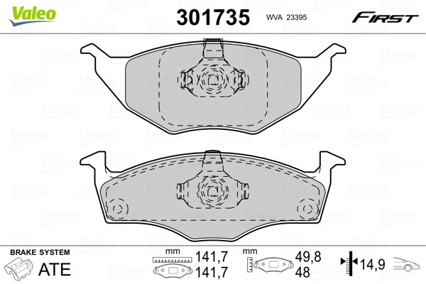 Valeo Remblokset 301735